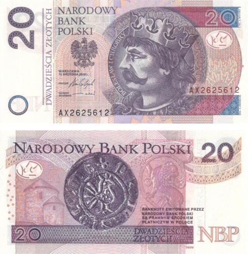 фото Польша 20 злотых 2016 UNC (P184b)