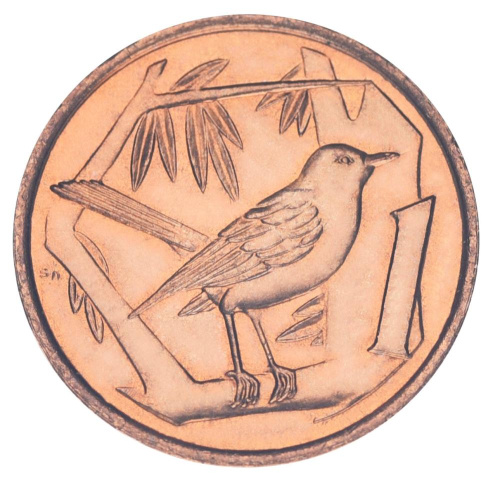 фото Каймановы острова 1 цент 1972 UNC