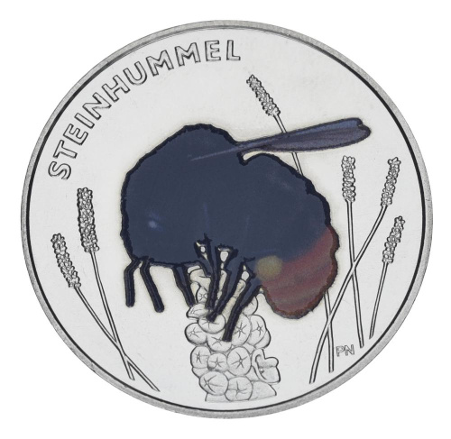 фото Германия 5 евро 2024 UNC Насекомое - Каменный шмель