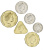 фото Острова Кука набор из 6 монет 2015 UNC 10, 20, 50 центов, 1, 2, 5 долларов