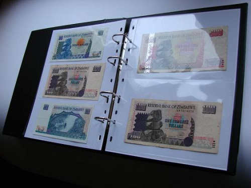 фото Лист для 2 банкнот (купюр). Формат OPTIMA (200*250 мм.)