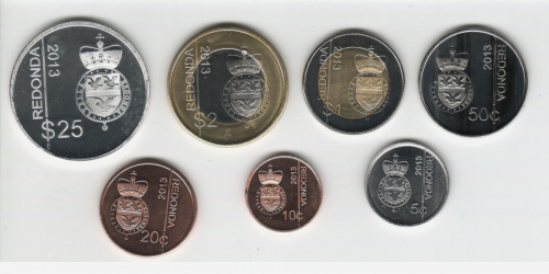 фото Редонда набор из 7 монет 2013 «Маргарет Тетчер» UNC