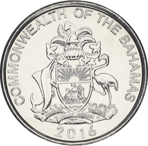 фото Багамы 5 центов 2016 UNC