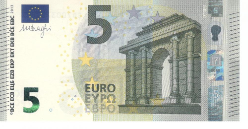 фото Италия 5 евро 2013 SD S001 UNC