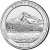 фото США 25 центов (квотер) 2010 P «Национальные парки - Гора Худ (5-й парк )» UNC (KM#473)