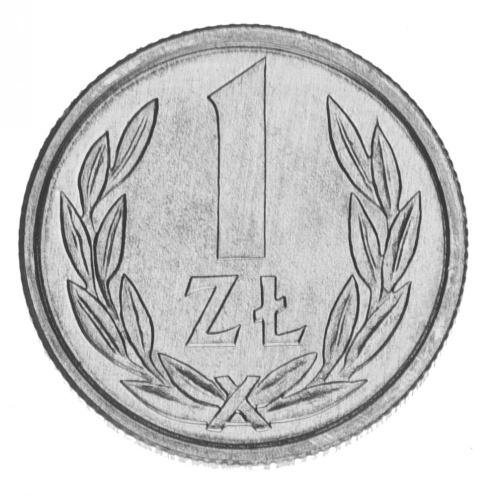 фото Польша 1 злотый 1990 AU-UNC