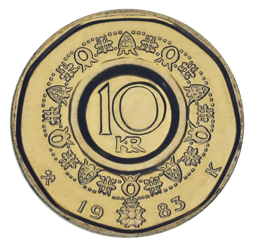 фото Норвегия 10 крон 1983 UNC