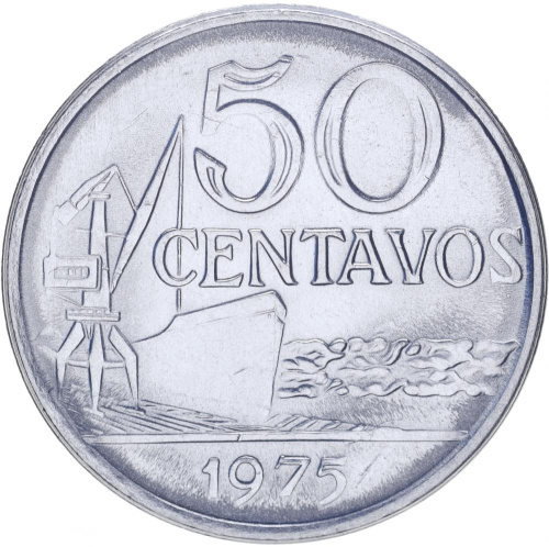 фото Бразилия 50 сентаво 1975-1978 UNC