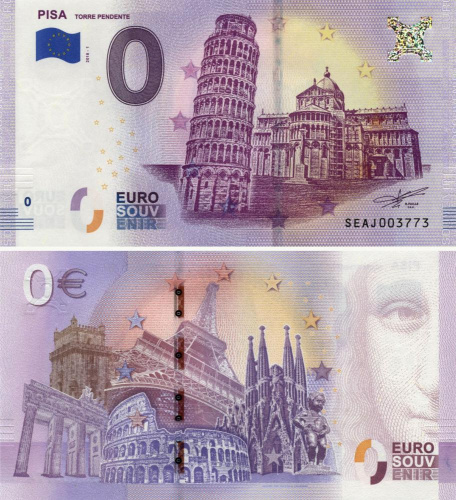 фото Италия 0 ЕВРО 2018 «Пизанская башня» UNC