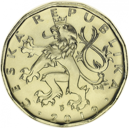 фото Чехия 20 крон 2019 UNC Памятная Энглис