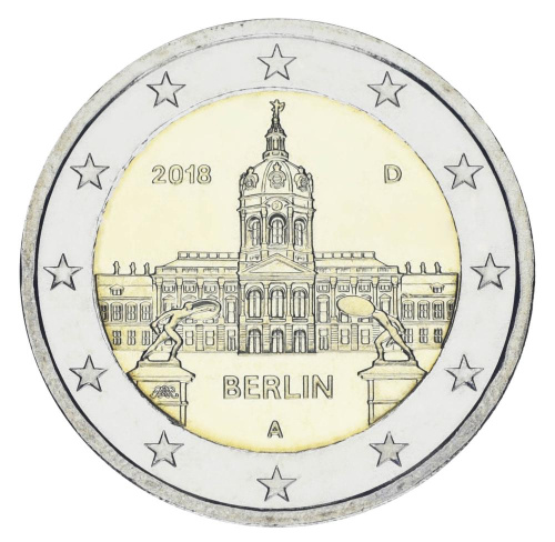 фото Германия 2 евро 2018 А «Берлин» UNC