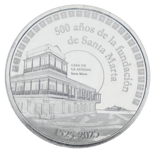фото Колумбия 20000 песо 2025 UNC Памятная - 500 лет основания городу Санта-Марта