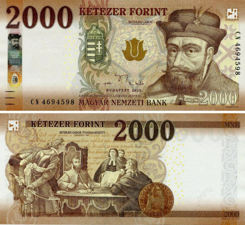 фото Венгрия 2000 форинтов 2025 UNC (P204)