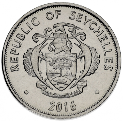 фото Сейшельские острова 25 центов 2016 UNC