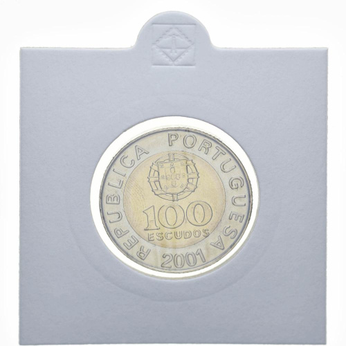 фото Португалия 100 эскудо 2001 Биметалл UNC