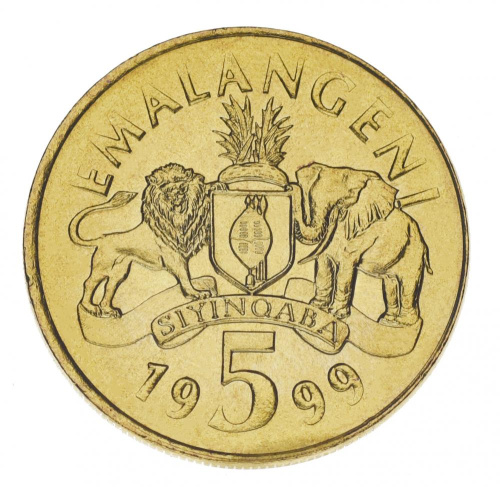 фото Свазиленд 5 эмалангени 1999 UNC
