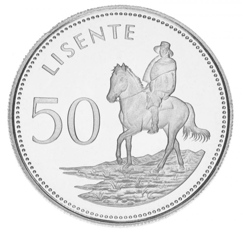 фото Лесото 50 лисенте 1980 UNC
