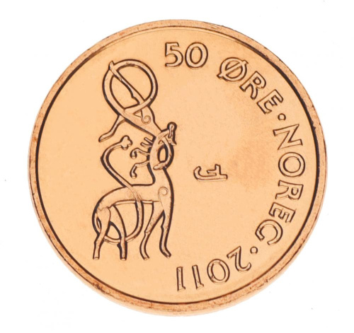 фото Норвегия 50 эре 2011 UNC