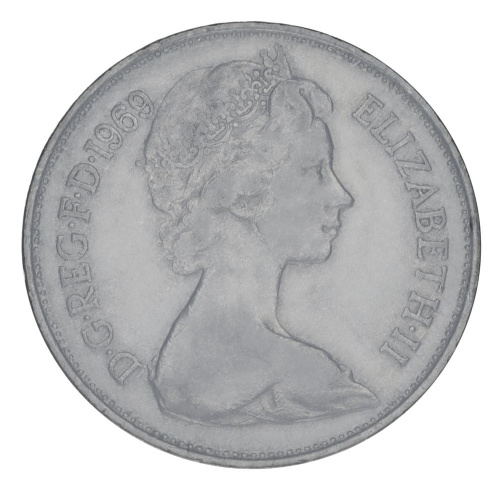 фото Великобритания 10 пенсов 1969 F-VF