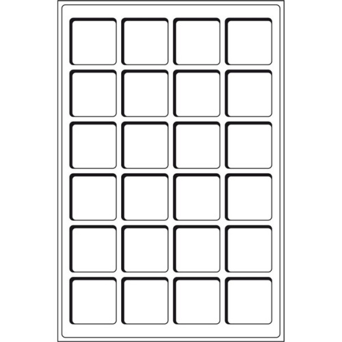 фото Планшет для монет (ячейка 45*45) TAB24R Leuchtturm