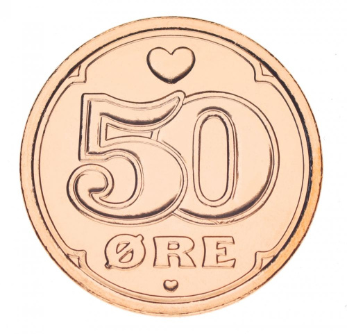 фото Дания 50 оре 2020 UNC