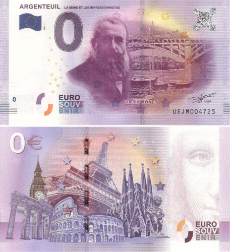 фото Франция 0 ЕВРО 2017 «Аржантёй. Клод Моне» UNC