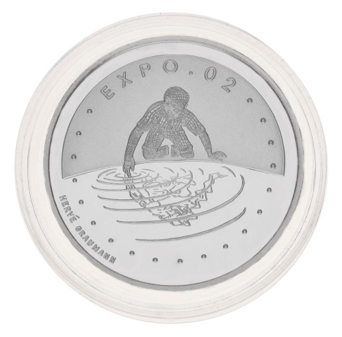 фото Швейцария 20 франков 2002 Серебро UNC Expo-02