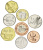 фото Палестина набор из 8 монет 2010 UNC 1, 2,5, 5, 10, 25, 50 филс, 1, 2 динара