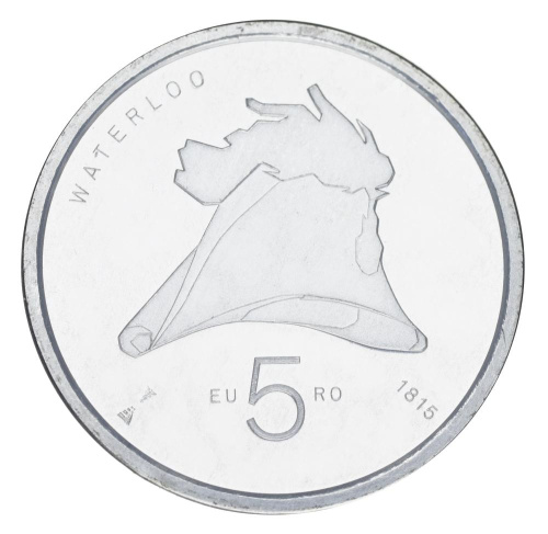 фото Нидерланды 5 евро 2015 UNC Битва при Ватерлоо