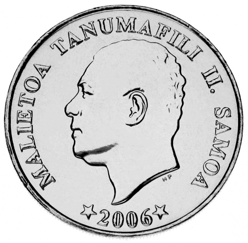 фото Самоа набор из 5 монет 2002-2010 UNC 5, 10, 20, 50 сене, 1 тала