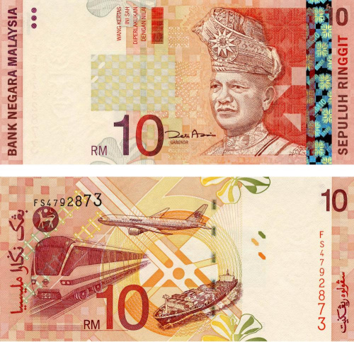 фото Малайзия 10 ринггит UNC (P46)