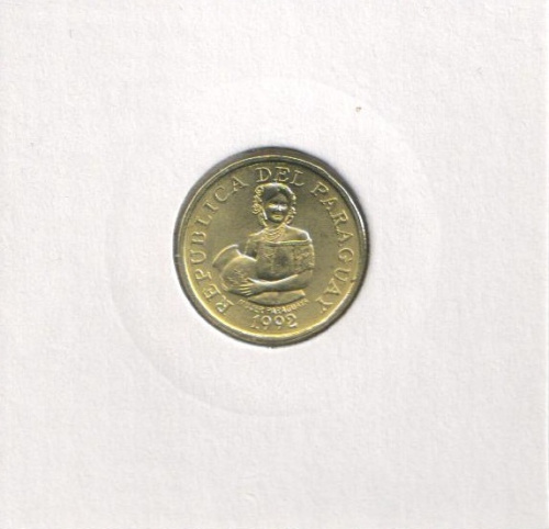 фото Парагвай 5 гуарани 1992 UNC (KM#166a)