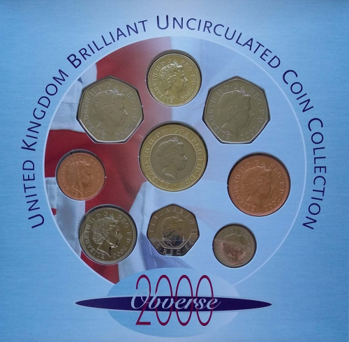 фото Великобритания набор из 9 монет 2000 «Миллениум» UNC