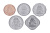 фото Багамы набор из 5 монет 2005-2015 UNC 1, 5, 10, 15, 25 центов