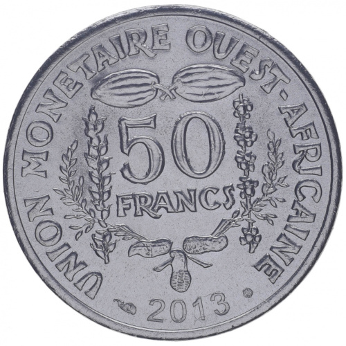 фото Западная Африка 50 франков 2013 UNC (KM#6)