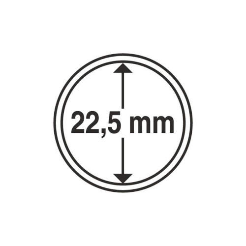 фото Капсула для монеты 22,5 мм, Leuchtturm