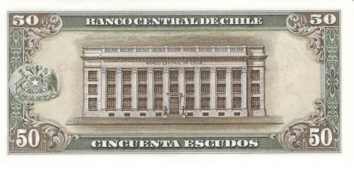 фото Чили 50 эскудо 1962-1975 UNC (P140)