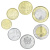 фото Марокко набор из 7 монет 2002-2021 UNC 5, 10, 20, 50 сантим, 1, 5, 10 дирхам