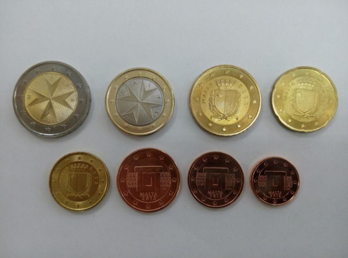 фото Мальта набор монет евро 2012 UNC (8 штук)