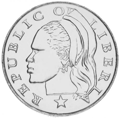 фото Либерия 50 центов 2000 UNC