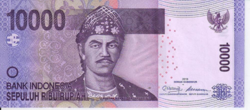 фото Индонезия 10000 рупий 2010 UNC (P150)