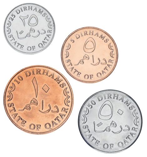 фото Катар набор из 4 монет 2012 UNC 5, 10, 25, 50 дирхам
