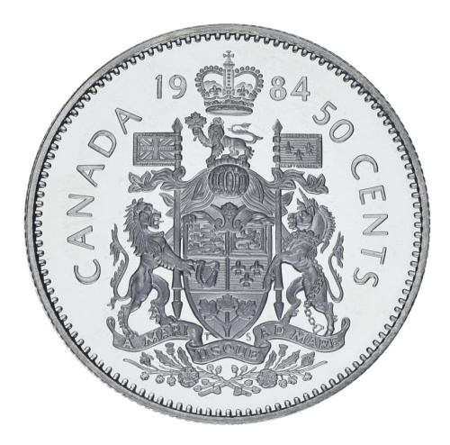 фото Канада 50 центов 1984 AU-UNC