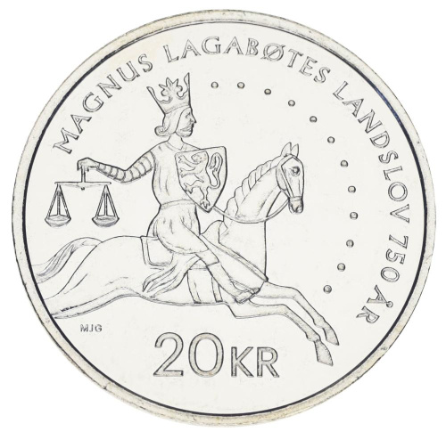 фото Норвегия 20 крон 2024 UNC Памятная