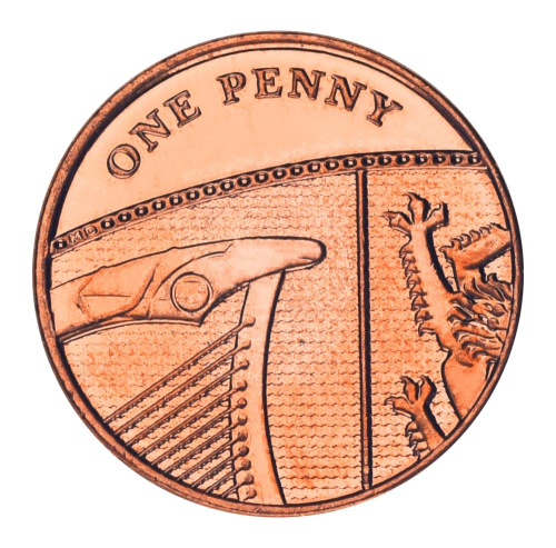 фото Великобритания 1 пенни 2016 UNC