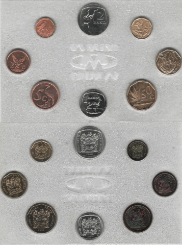 фото ЮАР набор из 8 монет 1992 UNC