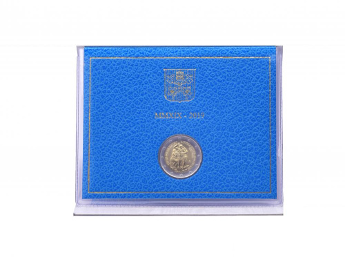 фото Ватикан 2 евро 2019 Биметалл Сикстинская капелла UNC