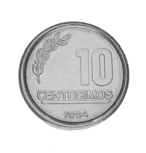 фото Уругвай 10 сентесимо 1994 UNC