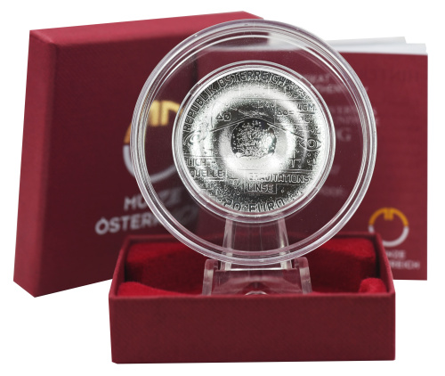 фото Австрия 20 евро 2025 Серебро Proof Красота Вселенной - Кольцо Эйнштейна