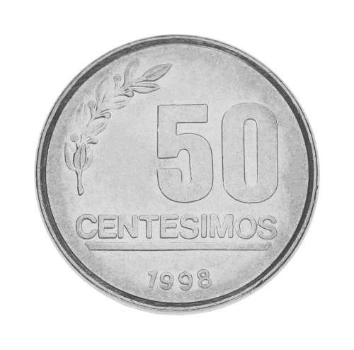 фото Уругвай 50 сентесимо 1998 UNC
